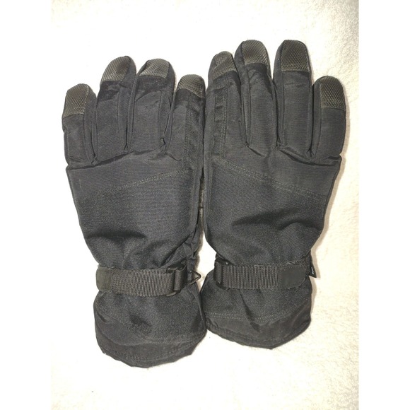 Mens 3M Thinsulate Insulation 40 Gram Fleeced Lined Gloves‎ Black Size L/XL - Picture 1 of 9